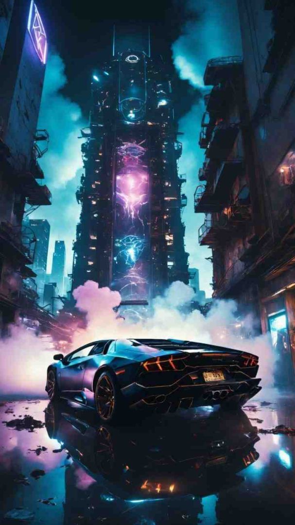 Neon Empire car wallpaper