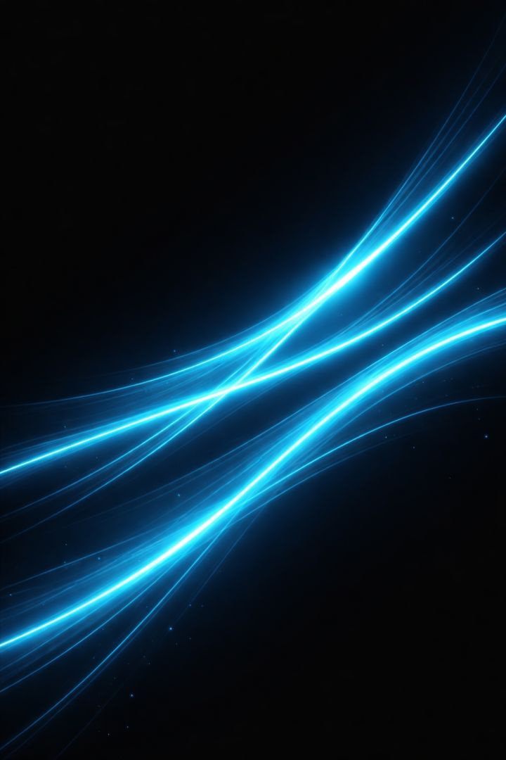 Neon energy lines in motion wallpaper