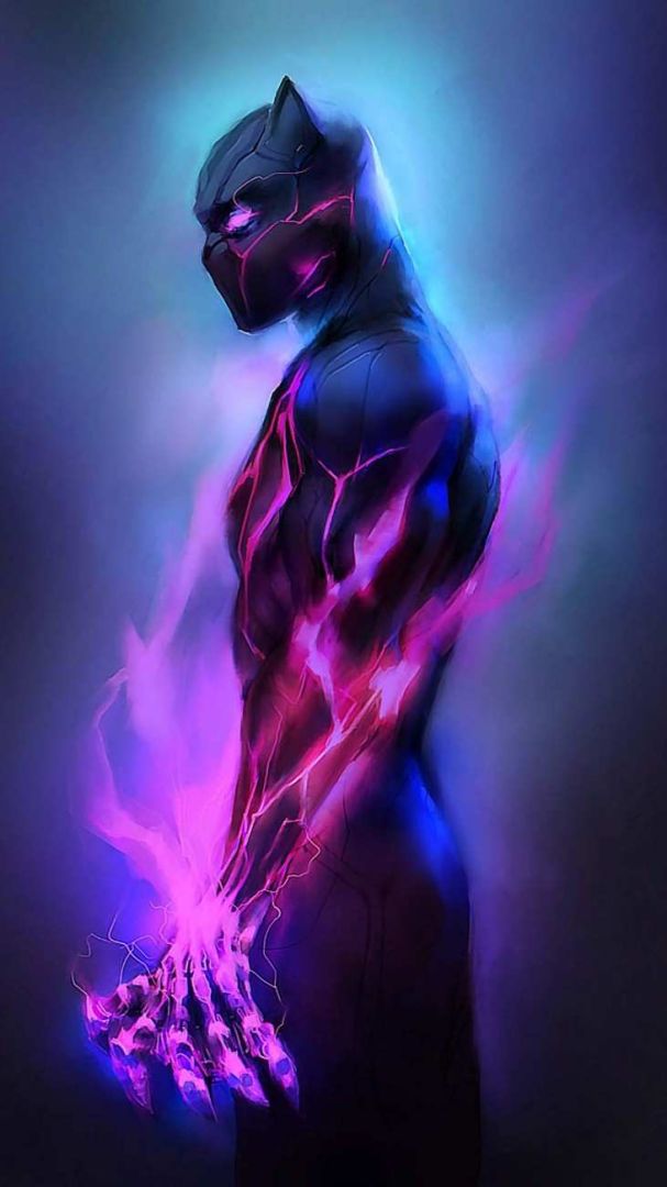 Neon Panther anime wallpaper