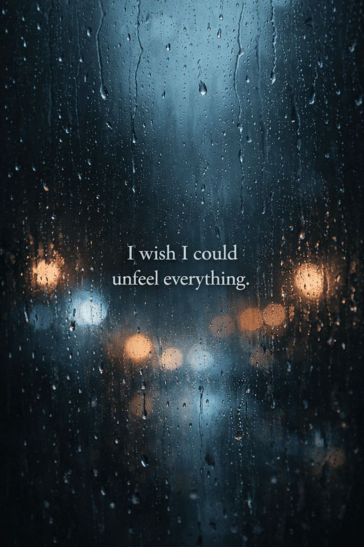 Raindrops and reflections at night wallpaper