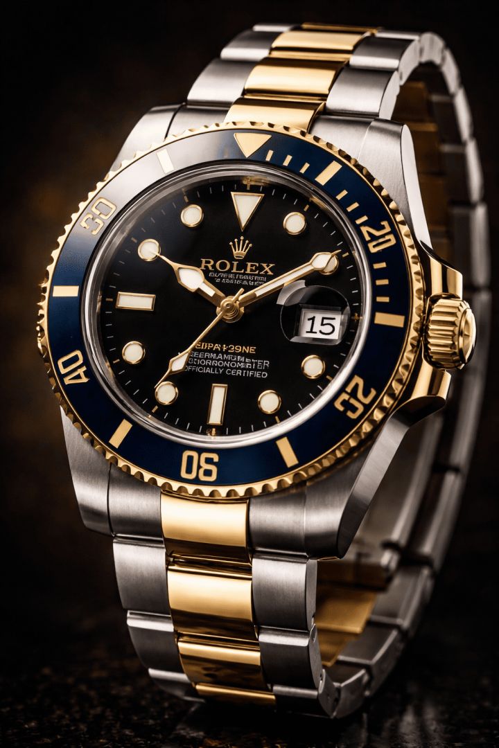Rolex Submariner close-up shot luxurious life wallpaper