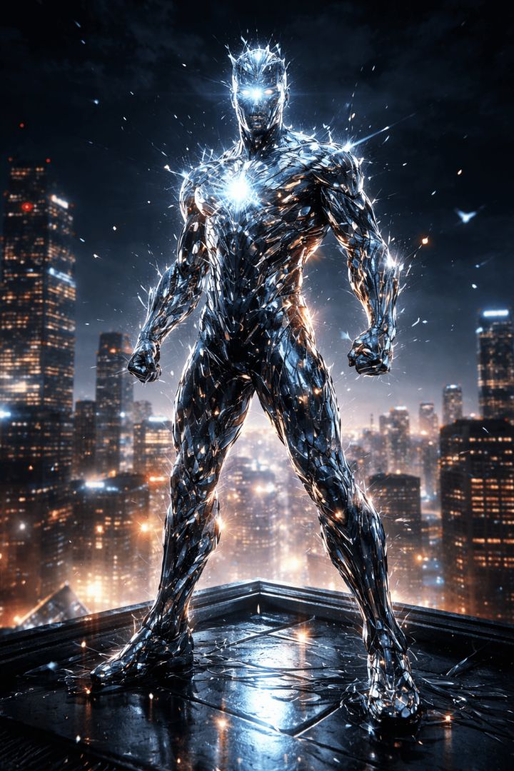 Shards of light, guardian of night warrior wallpaper