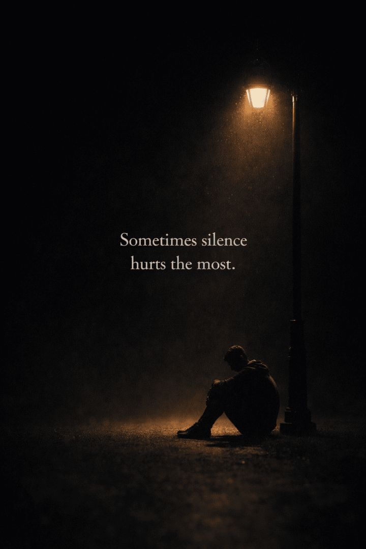 Silent moment under the streetlight wallpaper