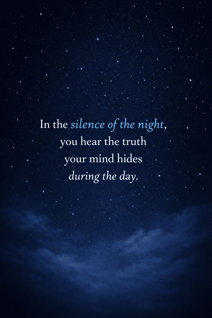 Silent reflections under the night sky wallpaper