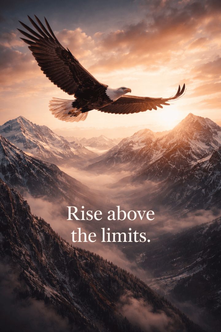 Soaring above snow-capped peaks quotes wallpaper