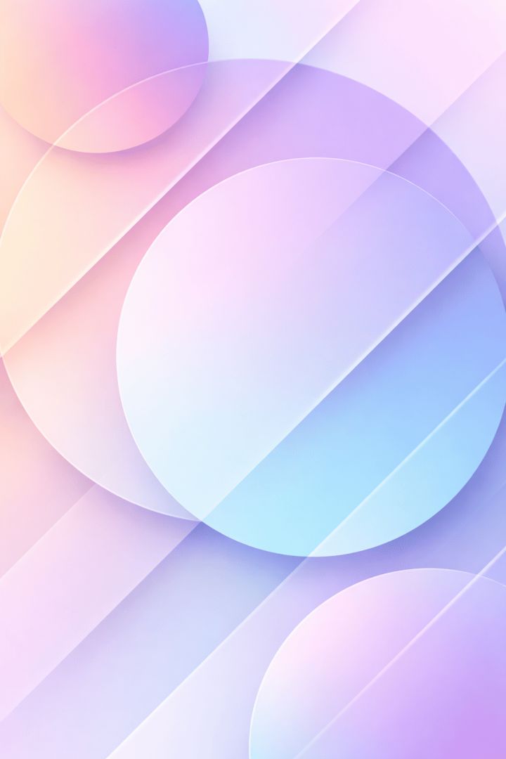 Soft pastel geometric harmony wallpaper