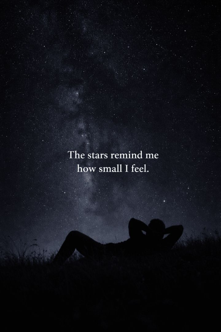 Stargazing in quiet solitude wallpaper