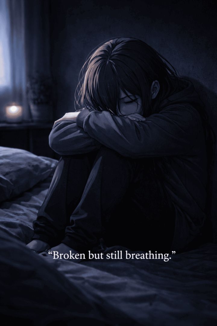 Still breathing in the dark sad wallpaper