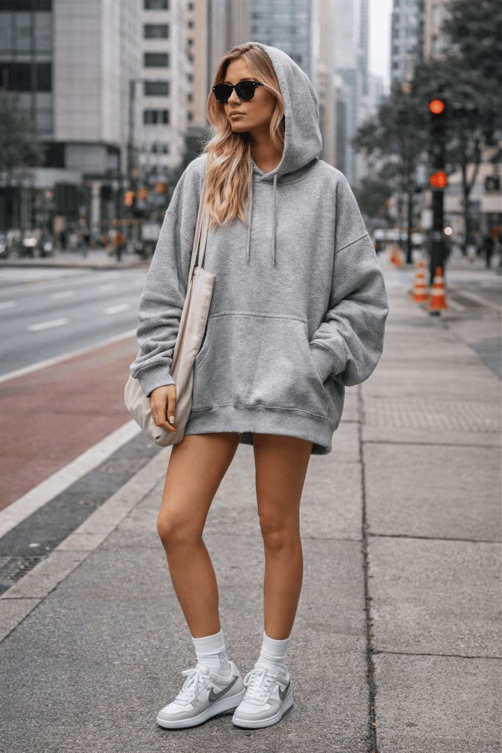 Street style in the cityscape spring and stylish outfit wallpaper