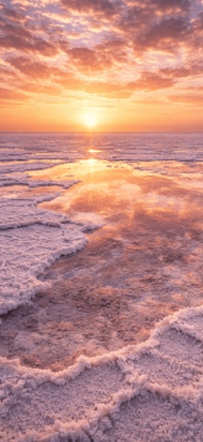 Sunrise over the salt flats Iphone wallpaper