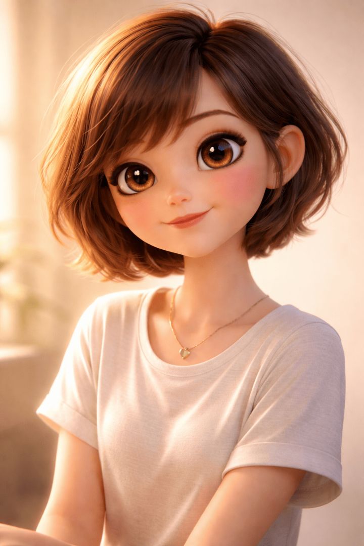 Sweet smile and sparkling eyes wallpaper