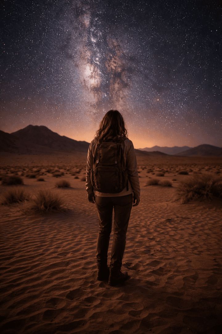 Under the starry Namib sky adventure wallpaper