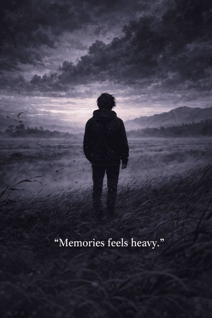 Under the stormy sky sad wallpaper