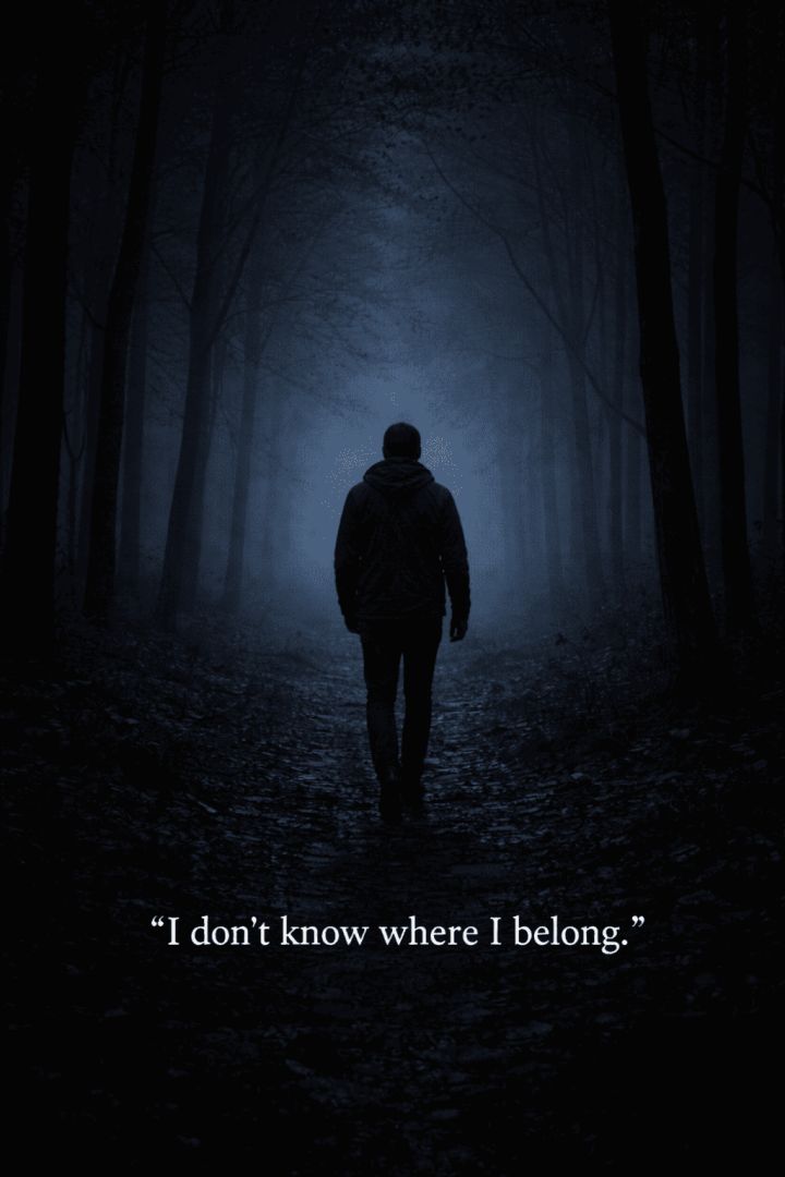Walking into the unknown sad wallpaper
