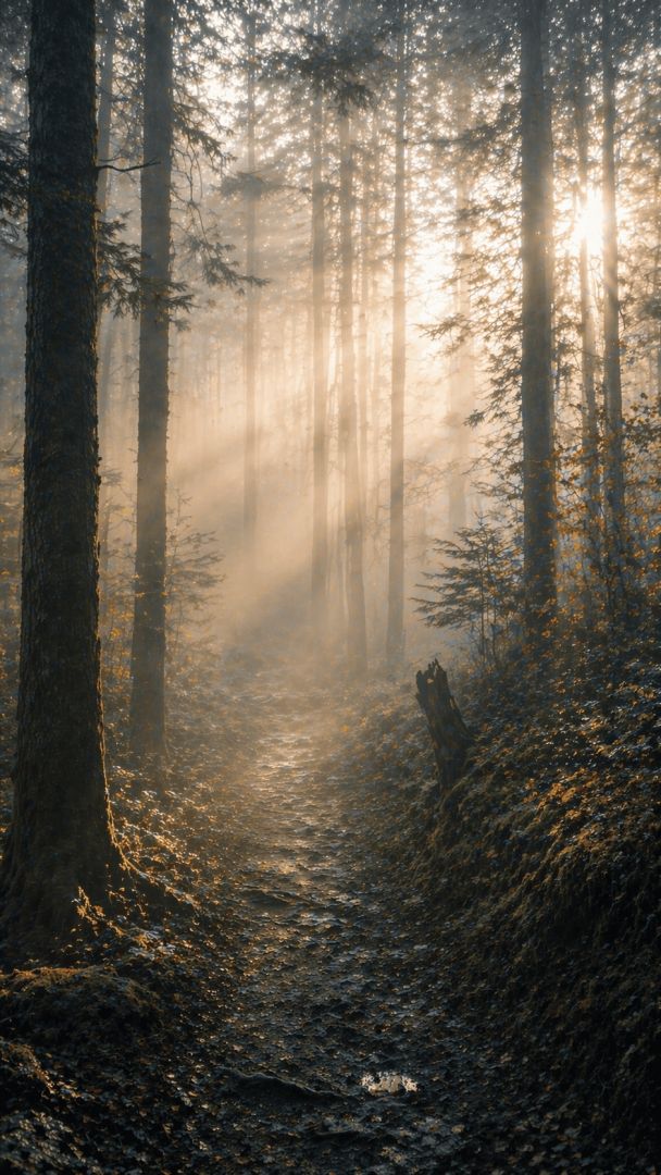 Whispers of the Morning Forest wallpaper
