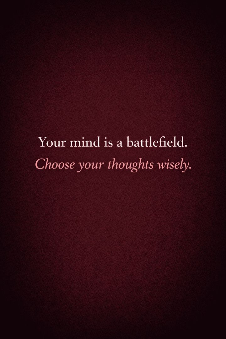 Your mind is a battlefield wallpaper